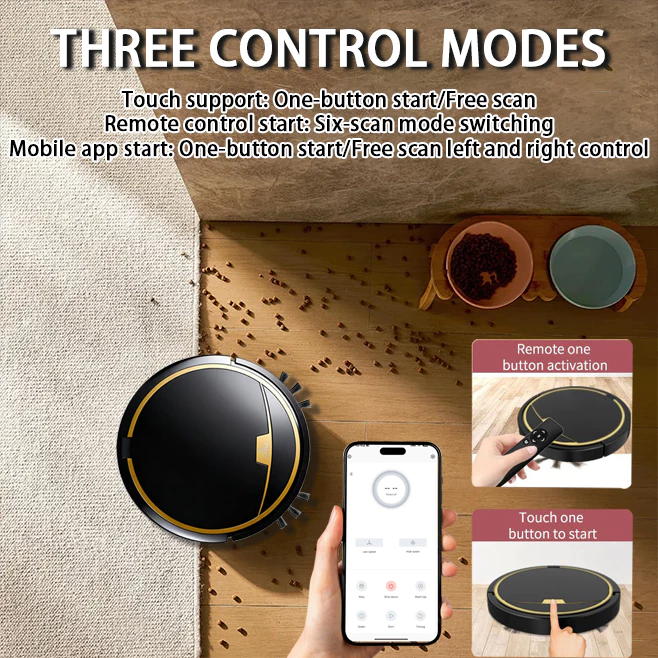 robot vacuum mop automatik kawal melalui app
